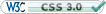 W3C Valid CSS3