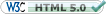 W3C Valid HTML5